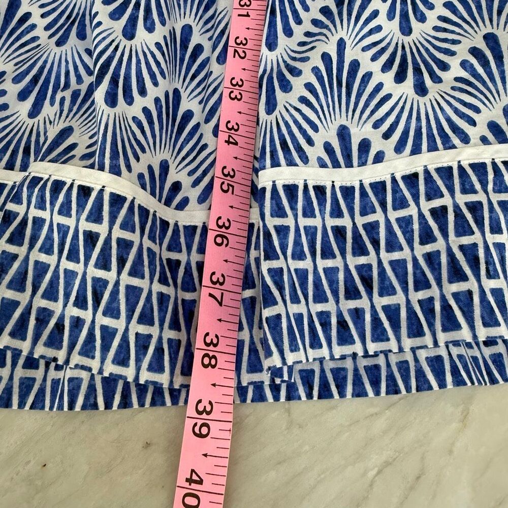 Talbots cotton Geo Mixed-Print fit and flare dress size 10P - Picture 8 of 9